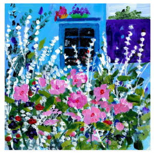 "Hollyhock Alley" by Adele Bower